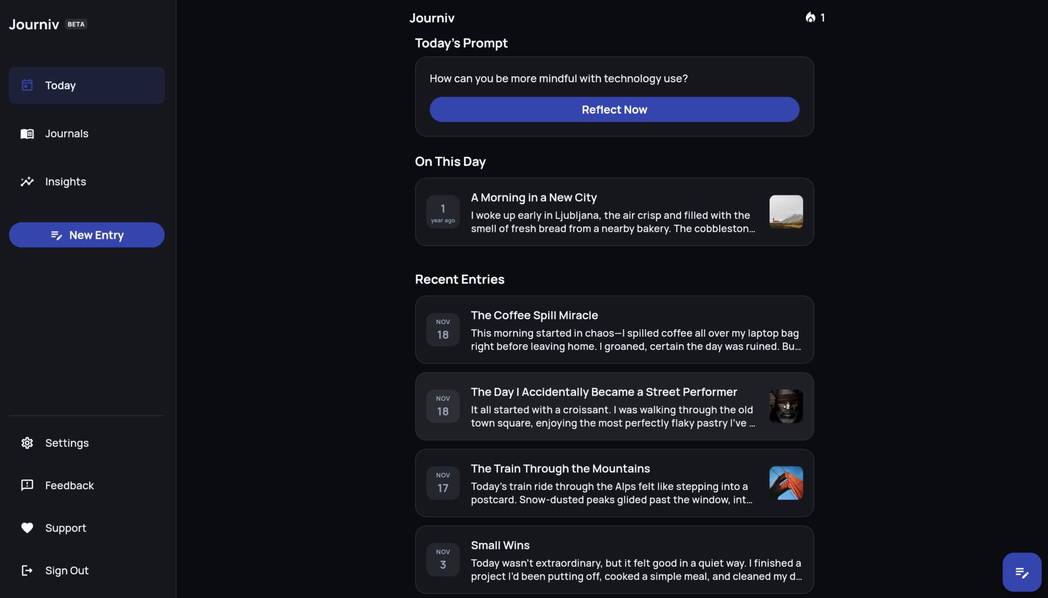 journiv self hosted privacy first journal app