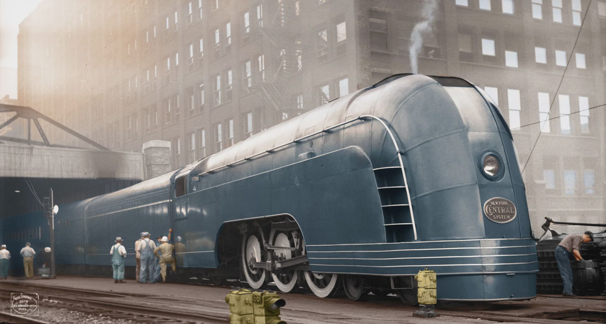 A very sleek art deco locomotive